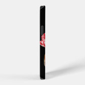 ヴィンテージブラックムーディーズフローラ カラフル iPhoneケース (右側面)