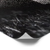 ヴィンテージブラックモノクロームサッカー ポスター (角)