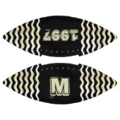 ヴィンテージブラックモノグラム年番号 アメリカンフットボール (パネル)