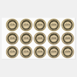 ヴィンテージブラックリースオンダークベージュ ラベル