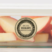 ヴィンテージブラックリースオンダークベージュ ラベル (貼付)