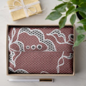 ヴィンテージブラックレースデクページティッシュペーパー 薄葉紙 (ギフト)