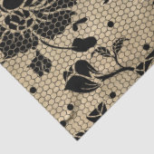 ヴィンテージブラックレースデクページティッシュペーパー 薄葉紙 (詳細)