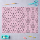 ヴィンテージブラックレースデクページティッシュペーパー 薄葉紙 (クラフト)