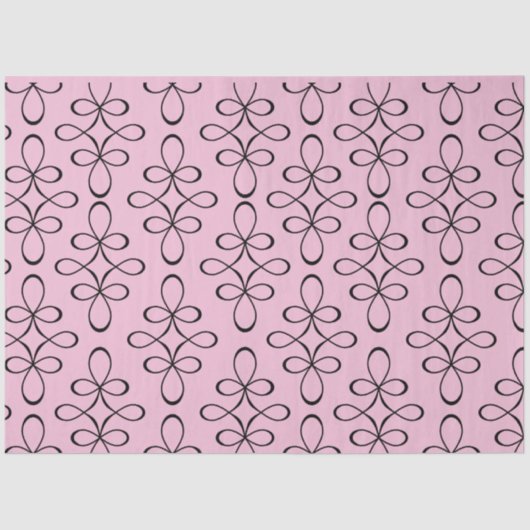 ヴィンテージブラックレースデクページティッシュペーパー 薄葉紙 (正面)