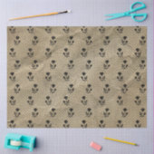 ヴィンテージブラックレースデクページティッシュペーパー 薄葉紙 (クラフト)