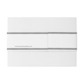 ヴィンテージブラックレース石鹸ラベルテンプレート 招待状ベリーバンド (裏面例)