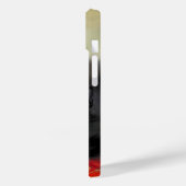 ヴィンテージブラック子猫と赤い花毛布 Case-Mate iPhoneケース (裏面 / 左)