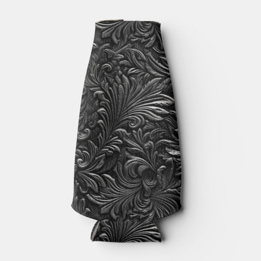 ヴィンテージブラック工具革 ボトルクーラー (正面)