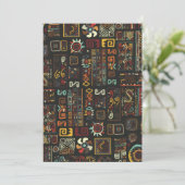 ヴィンテージブラック幾何学アフリカドードル シーズンカード (スタンド正面)