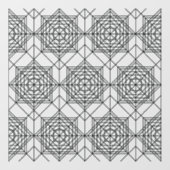 ヴィンテージブラック抽象芸術線形パターン ウィンドウサイン (シート)