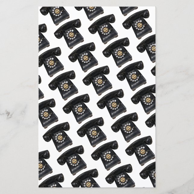 ヴィンテージブラック携帯電話 (正面)