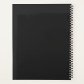 ヴィンテージブラック神秘的アストラル プランナー手帳 (裏面)