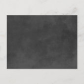 ヴィンテージブラック結婚シャルボードのテーブル番号 ポストカード (裏面)