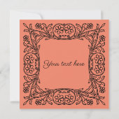 ヴィンテージブラック縁ど 案内状 (裏面)