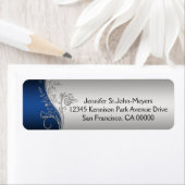 ヴィンテージブラック華美シルバースワール ラベル (インサイチュ)