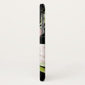 ヴィンテージブラック赤面ピンクブルゴーニュプロテアフローラ Case-Mate iPhoneケース (裏面/左)