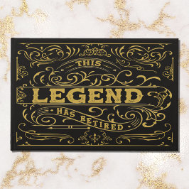 ヴィンテージブラック金ゴールドクラシックレジェンドリタイア ゲストブック