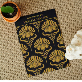 ヴィンテージブラック金ゴールドネックレスジュエリーディスプレイカード