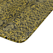 ヴィンテージブラック金ゴールドマ縁どット カッティングボード (角)