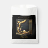 ヴィンテージブラック金ゴールド結婚1920s フェイバーバッグ (正面)