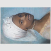 ヴィンテージブラック・ウーマンティッシュペーパー 薄葉紙 (正面)