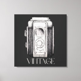 ヴィンテージブラック キャンバスプリント