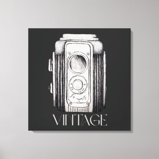 ヴィンテージブラック キャンバスプリント (正面)