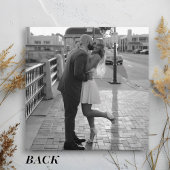 ヴィンテージブラック&クリームボタニカルエレガントな結婚式 セーブザデート