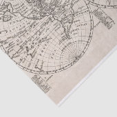 ヴィンテージブラック&タン概要世界地図Tissue Pap 薄葉紙 (詳細)