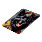 ヴィンテージブラック・ドイツ絵画羊飼い マグネット (左側)