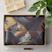 ヴィンテージブラック・ドイツ絵画羊飼い 薄葉紙 (ギフト)