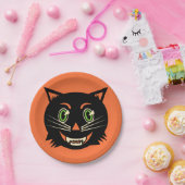 ヴィンテージブラック ペーパープレート (パーティー)