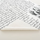 ヴィンテージブラック&ホワイトアリスinワンダーランド シェルパブランケット (3/4)