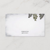 ヴィンテージブラック&ホワイトクロウシルエットタトゥー 名刺 (裏面)