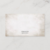 ヴィンテージブラック&ホワイトクロウタトゥーアーティスト 名刺 (裏面)