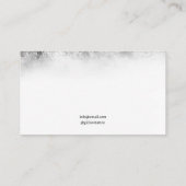 ヴィンテージブラック&ホワイトクロウ飛んでいるタトゥーアーティスト 名刺 (裏面)