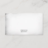 ヴィンテージブラック&ホワイトタイガータトゥーアーティスト 名刺 (裏面)