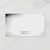 ヴィンテージブラック&ホワイトバタフライタトゥーアーティスト 名刺 (裏面)