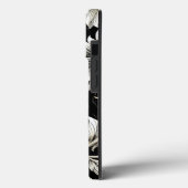 ヴィンテージブラック&ホワイトフローラ Case-Mate iPhoneケース (裏面 / 左)