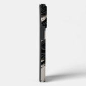 ヴィンテージブラック&ホワイトフローラ Case-Mate iPhoneケース (裏面 / 右)