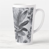 ヴィンテージブラック&ホワイトボタニカルラージ カフェラテマグ (右)