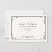 ヴィンテージブラック&ホワイトレフェイクース サンキューカード (裏面)