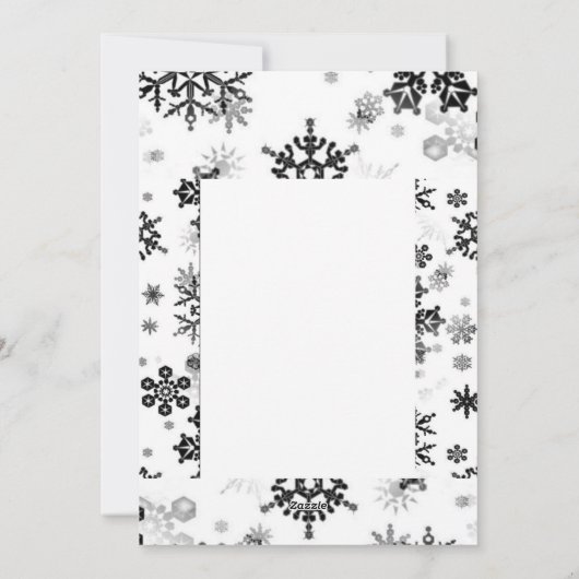 ヴィンテージブラック&ホワイト読ズサンタグリーンギフトラベル シーズンカード (裏面)