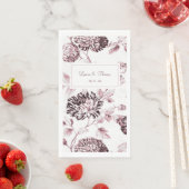 ヴィンテージブラック&ホワイト赤面トーンフローラ結婚 (インサイチュ)