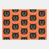 ヴィンテージブラック ラッピングペーパーシート (正面)