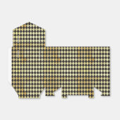 ヴィンテージブラック&金ゴールドハーレクインパターン フェイバーボックス (折り畳みなし)