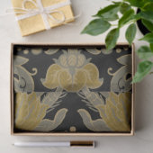 ヴィンテージブラック&金ゴールドバロック絵巻 薄葉紙 (ギフト)