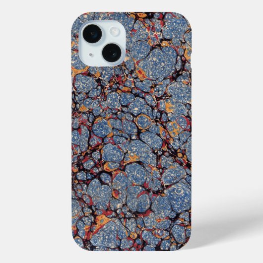 ヴィンテージブラック&金ゴールドマーブル紙 Case-Mate iPhoneケース (裏面)