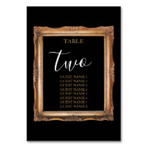 ヴィンテージブラック&金ゴールド結婚ズ